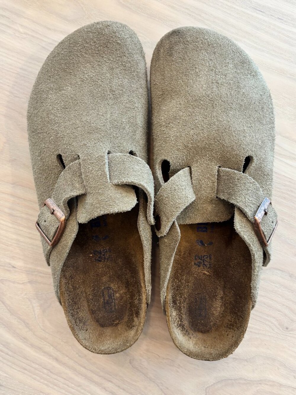 Birkenstock Boston Clogs Taupe 42N